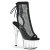 Pleaser ADORE-1018RM Plateau Sandaletten Kunstleder Clear Strass Schwarz EU-38 / US-8