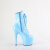 Pleaser ADORE-1020 Plateau Stiefeletten Lack Blau EU-43 / US-13