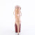 Pleaser ADORE-1020DC Plateau Stiefeletten Lack Beige Burgundrot EU-35 / US-5