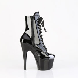 Pleaser ADORE-1020ESC Plateau Stiefeletten Lack Schwarz EU-38 / US-8