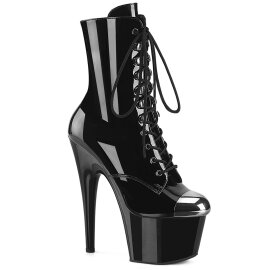 Pleaser ADORE-1020ESC Plateau Stiefeletten Lack Schwarz...