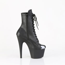 Pleaser ADORE-1020ESC Plateau Stiefeletten Kunstleder Schwarz EU-36 / US-6