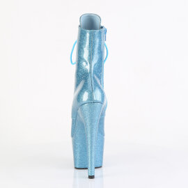 Pleaser ADORE-1020GP Plateau Stiefeletten Lack Glitter Baby Blau EU-35 / US-5