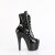 Pleaser ADORE-1020GP Plateau Stiefeletten Lack Glitter Schwarz EU-39 / US-9