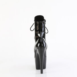 Pleaser ADORE-1020GP Plateau Stiefeletten Lack Glitter Schwarz EU-41 / US-11
