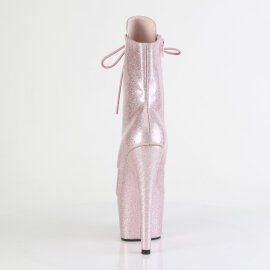 Pleaser ADORE-1020GP Plateau Stiefeletten Lack Glitter Blush EU-43 / US-13