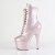 Pleaser ADORE-1020GP Plateau Stiefeletten Lack Glitter Blush EU-44 / US-14