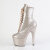 Pleaser ADORE-1020GP Plateau Stiefeletten Lack Glitter Beige Braun EU-42 / US-12