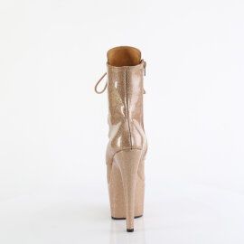 Pleaser ADORE-1020GP Plateau Stiefeletten Lack Glitter Gold EU-43 / US-13