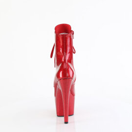 Pleaser ADORE-1020GP Plateau Stiefeletten Lack Glitter Rot EU-43 / US-13