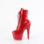 Pleaser ADORE-1020GP Plateau Stiefeletten Lack Glitter Rot EU-43 / US-13