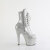 Pleaser ADORE-1020GP Plateau Stiefeletten Lack Glitter Silber EU-43 / US-13