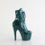 Pleaser ADORE-1020GP Plateau Stiefeletten Lack Glitter Blau Grün EU-36 / US-6