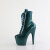 Pleaser ADORE-1020GP Plateau Stiefeletten Lack Glitter Blau Grün EU-37 / US-7