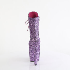 Pleaser ADORE-1020GWR Plateau Stiefeletten Glitter Lavendel EU-35 / US-5