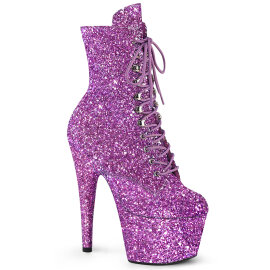 Pleaser ADORE-1020GWR Plateau Stiefeletten Glitter Lavendel EU-37 / US-7
