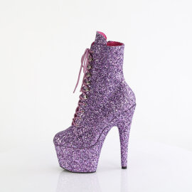 Pleaser ADORE-1020GWR Plateau Stiefeletten Glitter Lavendel EU-38 / US-8