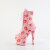Pleaser ADORE-1020KISSES Plateau Stiefeletten Kunstleder Pink EU-38 / US-8