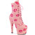 Pleaser ADORE-1020KISSES Plateau Stiefeletten Kunstleder Pink EU-39 / US-9