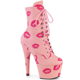 Pleaser ADORE-1020KISSES Plateau Stiefeletten Kunstleder...
