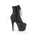 Pleaser ADORE-1020RM Plateau Stiefeletten Kunstleder Strass Mesh Schwarz EU-37 / US-7