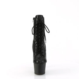 Pleaser ADORE-1020RS Plateau Stiefeletten Strass Schwarz...