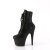 Pleaser ADORE-1020RS Plateau Stiefeletten Strass Schwarz EU-42 / US-12