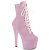 Pleaser ADORE-1020SDG Plateau Stiefeletten Glitter Pink EU-36 / US-6