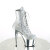Pleaser ADORE-1020SQ-02 Plateau Stiefeletten Chrom Holograma Pailetten Silber EU-38 / US-8