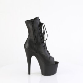 Pleaser ADORE-1021 Plateau Stiefeletten Leder Schwarz EU-40 / US-10