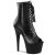 Pleaser ADORE-1021 Plateau Stiefeletten Leder Schwarz EU-40 / US-10