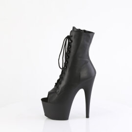 Pleaser ADORE-1021 Plateau Stiefeletten Leder Schwarz EU-42 / US-12
