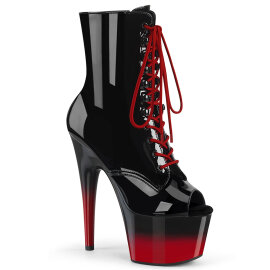 Pleaser ADORE-1021BR-H Plateau Stiefeletten Lack Schwarz...