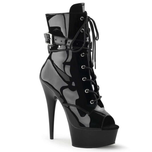 Pleaser Stiefelette DELIGHT-1033 Schwarz EU-35 / US-5