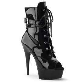Pleaser Stiefelette DELIGHT-1033 Schwarz EU-35 / US-5