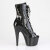 Pleaser ADORE-1021GP Plateau Stiefeletten Lack Glitter Schwarz EU-37 / US-7