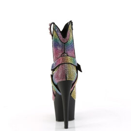 Pleaser ADORE-1029RS Plateau Stiefeletten Strass Bunt EU-37 / US-7