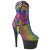 Pleaser ADORE-1029RS Plateau Stiefeletten Strass Bunt EU-37 / US-7