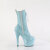 Pleaser ADORE-1040GR Plateau Stiefeletten Glitter Strass Blau EU-39 / US-9