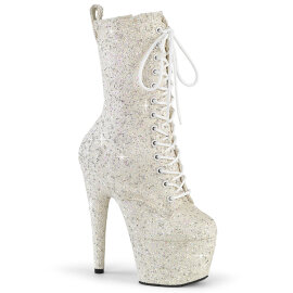 Pleaser ADORE-1040GR Plateau Stiefeletten Glitter Strass...