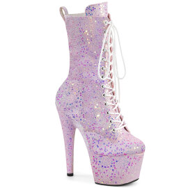 Pleaser ADORE-1040IG Plateau Stiefeletten Glitter Lila...