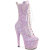 Pleaser ADORE-1040IG Plateau Stiefeletten Glitter Lila EU-35 / US-5