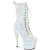 Pleaser ADORE-1040IG Plateau Stiefeletten Glitter Weiß Bunt EU-37 / US-7
