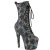 Pleaser ADORE-1040SPF Plateau Stiefeletten Stoff Holograma Metallic Silber EU-38 / US-8