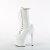 Pleaser ADORE-1040TT Plateau Stiefeletten Lack Weiß Beige EU-43 / US-13