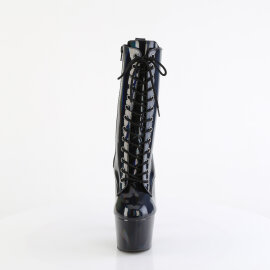 Pleaser ADORE-1040WR-HG Plateau Stiefeletten Lack Holograma Schwarz EU-40 / US-10