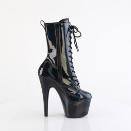 Pleaser ADORE-1040WR-HG Plateau Stiefeletten Lack Holograma Schwarz EU-40 / US-10
