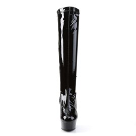 Pleaser Kniestiefel DELIGHT-2000 Schwarz EU-42 / US-12