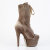Pleaser ADORE-1045VEL Plateau Stiefeletten Samt Grün Braun EU-38 / US-8