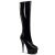 Pleaser Kniestiefel DELIGHT-2000 Schwarz EU-35 / US-5